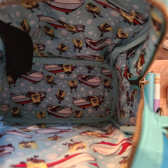 Loungefly SpongeBob Squarepants Drivers License Mini Backpack & Coin Purse - Picture 9 of 9